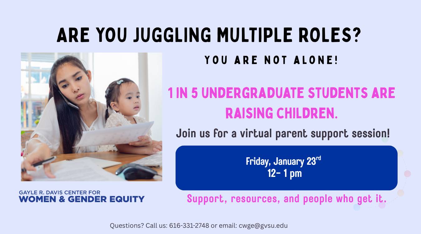 Virtual Parent Support Session Flyer